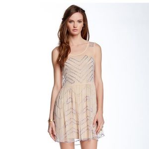 Gorgeous sheer beaded free people dress